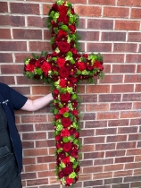 Red and Lime Loose Cross