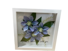 Silk Clematis Picture frame
