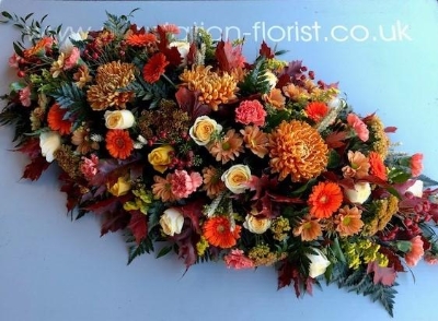 Autumn Coffin Spray