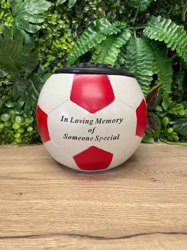 Resin Football Rose bowl grave vase