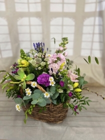 Cottage basket arrangement
