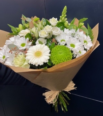 Cone Wrap   White and Lime