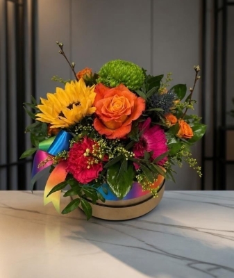 Rainbow Hatbox.