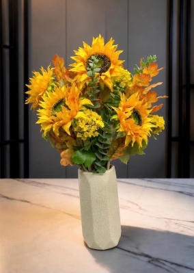 Artificial Sunflower vase