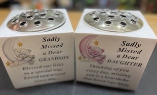 Bear & Moon Grave Rose bowl