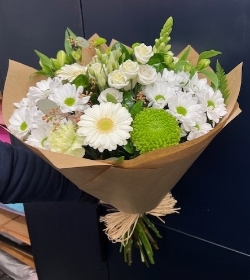 Cone Wrap   White and Lime