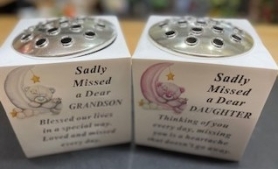 Bear & Moon Grave Rose bowl