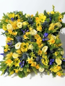 Loose Cushion Yellow & Purple