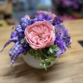 Pink & Purple Silk Arrangement