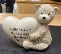 Resin Son Grave Teddy